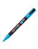 Marcatore UNI POSCA PC3M p.fine 0,9-1,3mm azzurro UNI MITSUBISHI M PC3M AZ