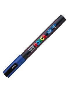 Marcatore UNI POSCA PC3M p.fine 0,9-1,3mm blu UNI MITSUBISHI M PC3M B UNI MITSUBISHI A BASE D'ACQUA 2