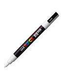 Marcatore UNI POSCA PC3M p.fine 0,9-1,3mm bianco UNI MITSUBISHI M PC3M BI