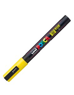 Marcatore UNI POSCA PC3M p.fine 0,9-1,3mm giallo UNI MITSUBISHI M PC3M G UNI MITSUBISHI A BASE D'ACQUA 2
