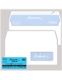 500 busteSILVER90 STRIP FSC®bianca internografata c/finestra110x230mm 90gr Pigna 0170578AM
