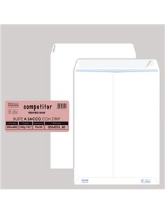 50 buste sacco COMPETITOR FSC® bianca strip adesivo 300x400mm 80gr Pigna Envelop 005403540 Pigna Envelopes BUSTE A SACCO