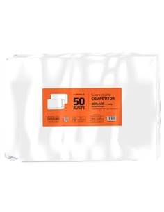 50 buste sacco COMPETITOR FSC® bianca strip adesivo 300x400mm 80gr Pigna Envelop 005403540 Pigna Envelopes BUSTE A SACCO 2