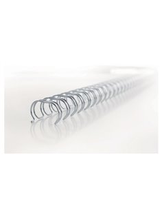 SCATOLA 100 DORSI METALLO 6,3MM BIANCO 34 ANELLI PASSO 3:1 RG810470 GBC DORSI PER RILEGATURA 2