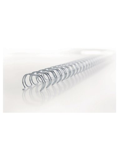 SCATOLA 100 DORSI METALLO 6,3MM BIANCO 34 ANELLI PASSO 3:1 RG810470 GBC DORSI PER RILEGATURA