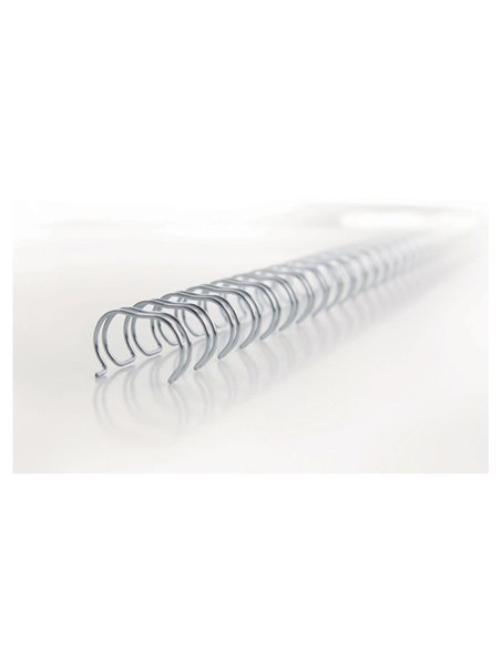 SCATOLA 100 DORSI METALLO 6,3MM BIANCO 34 ANELLI PASSO 3:1 RG810470 GBC DORSI PER RILEGATURA