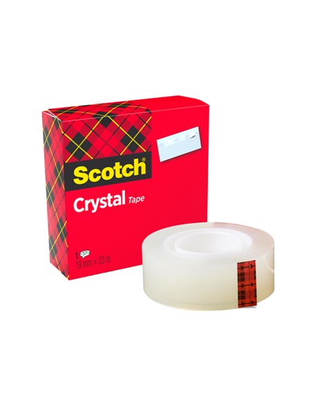 NASTRO ADESIVO Scotch® CRYSTAL CLEAR 600 33MTX19MM 7100027387