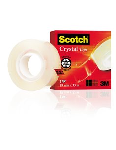 NASTRO ADESIVO Scotch® CRYSTAL CLEAR 600 33MTX19MM 7100027387 2