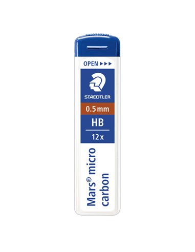 12 astucci da 12 mine 0.5mm MARS®MICRO 250 05-HB STAEDTLER 250 05-HB