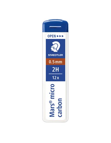 12 astucci da 12 mine 0.5mm MARS®MICRO 250 05-2H STAEDTLER 250 05-2H STAEDTLER MINE