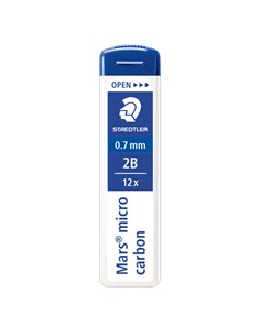 12 astucci da 12 mine 0.7mm MARS®MICRO 250 07-2B STAEDTLER 250 07-2B STAEDTLER MINE