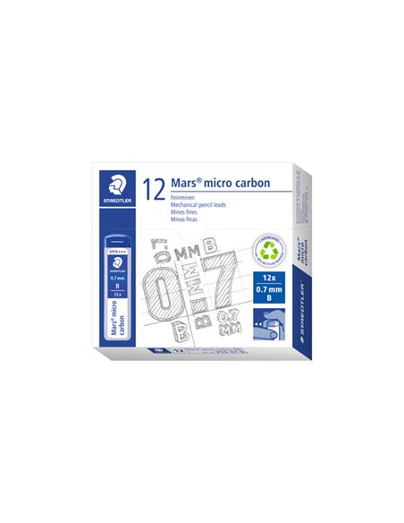 12 astucci da 12 mine 0.7mm MARS®MICRO 250 07-B STAEDTLER 250 07-B STAEDTLER MINE