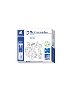 12 astucci da 12 mine 0.7mm MARS®MICRO 250 07-H STAEDTLER 250 07-H STAEDTLER MINE 2