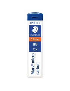 12 astucci da 12 mine 0.9mm MARS®MICRO 250 09-HB STAEDTLER 250 09-HB STAEDTLER MINE