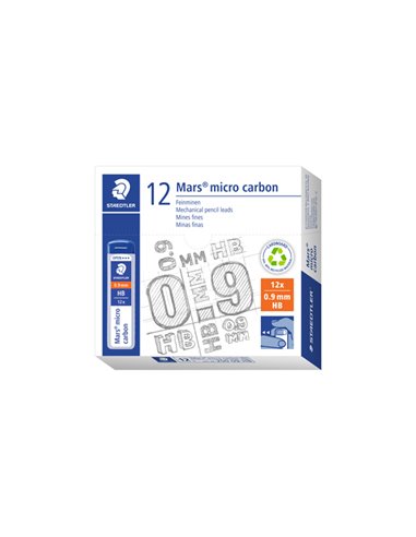 12 astucci da 12 mine 0.9mm MARS®MICRO 250 09-HB STAEDTLER 250 09-HB STAEDTLER MINE