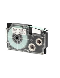 NASTRO CASIO 9MM X 8MT NERO SU BIANCO XR-9WE1-W-DJ CASIO ETICHETTE-NASTRI-TAMPONI PER ETICHETTATRICI E PREZZATRICI