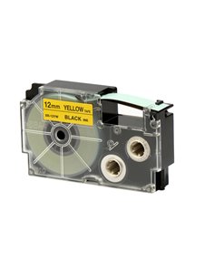 NASTRO CASIO 12MM X 8MT NERO SU GIALLO XR-12YW1-W-DJ