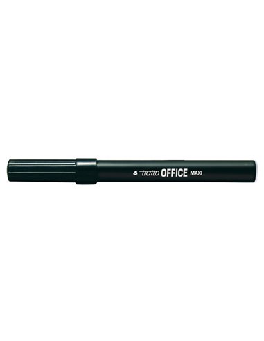 SCATOLA 12 PENNARELLI TRATTO OFFICE MAXI NERO 731603 TRATTO PUNTA FELTRO