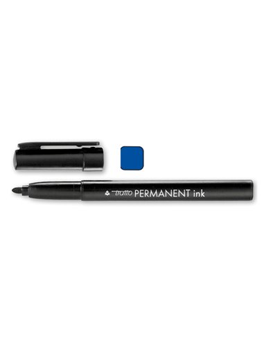 SCATOLA 12 MARCATORI TRATTO PERMANENT INK BLU 732501 TRATTO PERMANENTI