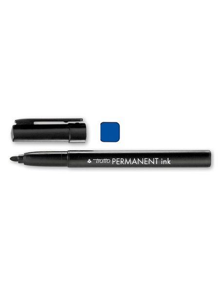 SCATOLA 12 MARCATORI TRATTO PERMANENT INK BLU 732501 TRATTO PERMANENTI