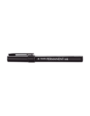 SCATOLA 12 MARCATORI TRATTO PERMANENT INK NERO 732503 TRATTO PERMANENTI