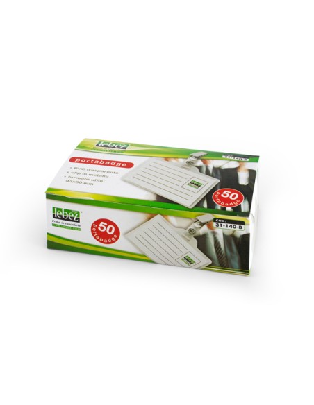 50 PORTANOME 9,3X6 C/CLIP 31-140 LEBEZ 31-140 LEBEZ PORTABADGE E ACCESSORI