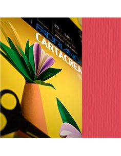 Blister 10fg cartoncino 35x50cm 220gr rosso Cartacrea Fabriano 46435109 FABRIANO CARTONCINO COLORATO