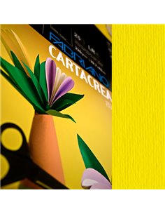 Blister 10fg cartoncino 35x50cm 220gr giallo Cartacrea Fabriano 46435107