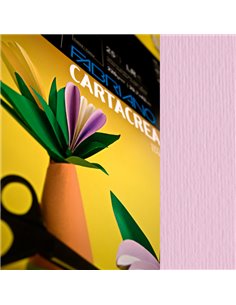 Blister 10fg cartoncino 35x50cm 220gr rosa Cartacrea Fabriano 46435116 FABRIANO CARTONCINO COLORATO