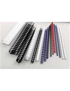 SCATOLA 100 DORSI SPIRALE 16MM BLU 21 ANELLI 4028620 GBC DORSI PER RILEGATURA