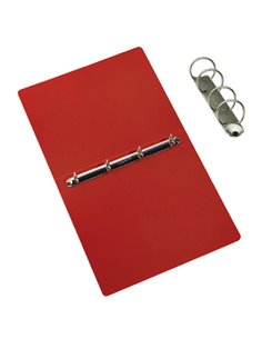 Raccoglitore Presspan 25x33cm 4anelli 25mm rosso CDG CG0392PBXXXAC02 CART. GARDA RACCOGLITORI AD ANELLI