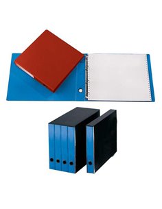 PORTATABULATI SINGOLO AD ANELLI 204G 31,5X42CM AZZURRO CG2141FEOXXAB06 CART. GARDA PORTATABULATI AD ANELLI