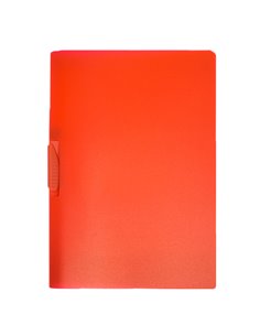 CARTELLINA CON MOLLA CLIPPER ROSSO TRASP. ART.F007 LEONARDI F007TR