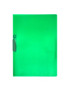 CARTELLINA CON MOLLA CLIPPER VERDE TRASP. ART.F007 LEONARDI F007TV