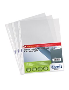50 BUSTE FORATE 22X30 1725/15 SUPERIOR LISCIA PPL FAVORIT 100460120