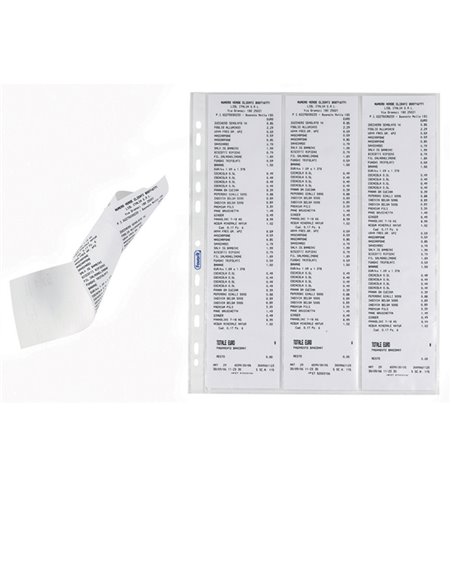 10 Buste forate per 6 scontrini fiscali 25,2X30,7 Favorit 100460079 FAVORIT BUSTE PER USI DIVERSI E DEDICATI