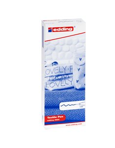 MARCATORE EDDING 4600 NERO P.CONICA 1MM PER TESSUTO E-4600 001 EDDING SPECIALI (CD-VETRO-TESSUTI-ECC.) 2