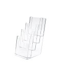 PORTADEPLIANT IN PLASTICA TRASPARENTE 11X25X14cm ART.5022 5022