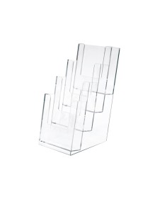 PORTADEPLIANT IN PLASTICA TRASPARENTE 11X25X14cm ART.5022 5022 LEBEZ PORTADEPLIANT DA TAVOLO