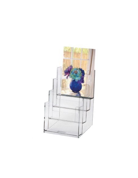 PORTADEPLIANT IN PLASTICA TRASPARENTE 16,5X24X14cm ART.5023 5023