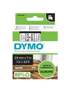 NASTRO DYMO TIPO D1 (24MMX7MT) NERO/BIANCO 537130 S0720930