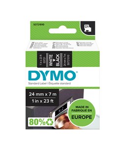 NASTRO DYMO TIPO D1 (24MMX7MT) BIANCO/NERO 537210 S0721010 DYMO ETICHETTE-NASTRI-TAMPONI PER ETICHETTATRICI E PREZZATRICI