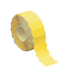 Rotolo 1500 etichette 26x12mm giallo fluo permanenti a onda Markin X3502612GI MARKIN PREZZATRICI-CONSUMABILI