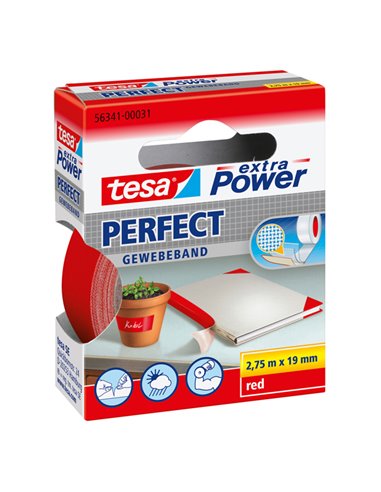 NASTRO ADESIVO TELATO 19MMX2,7MT ROSSO 56341 XP PERFECT 56341-00031-04