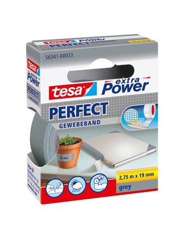 NASTRO ADESIVO TELATO 19MMX2,7MT GRIGIO 56341 XP PERFECT 56341-00033-04