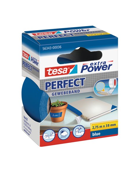 NASTRO ADESIVO TELATO 38MMX2,7MT BLU 56343 XP PERFECT 56343-00036-04 TESA NASTRI ADESIVI SPECIALI (CARTA-TELATO-ECC.)