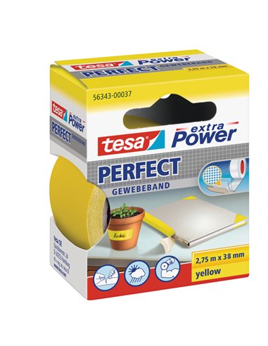 NASTRO ADESIVO TELATO 38MMX2,7MT GIALLO 56343 XP PERFECT 56343-00037-04 TESA NASTRI ADESIVI SPECIALI (CARTA-TELATO-ECC.)