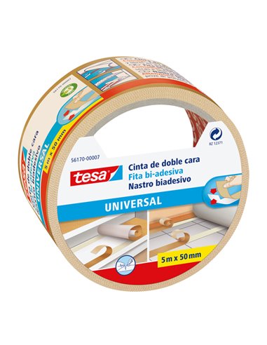 NASTRO BIADESIVO 5MTX50MM (56170) TAGLIO FACILITATO TESA 56170-00007-12