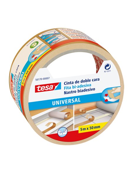 NASTRO BIADESIVO 5MTX50MM (56170) TAGLIO FACILITATO TESA 56170-00007-12