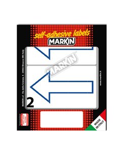 Etichetta adesiva bianca 115x70mm ALTO (10fg x 2etichette) Markin 10059